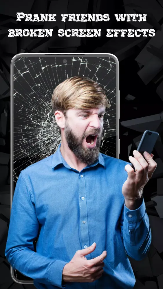Broken Screen with Fire & Bomb应用截图