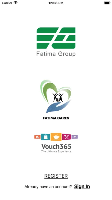 Captures d'écran de Fatima Cares Vouch365