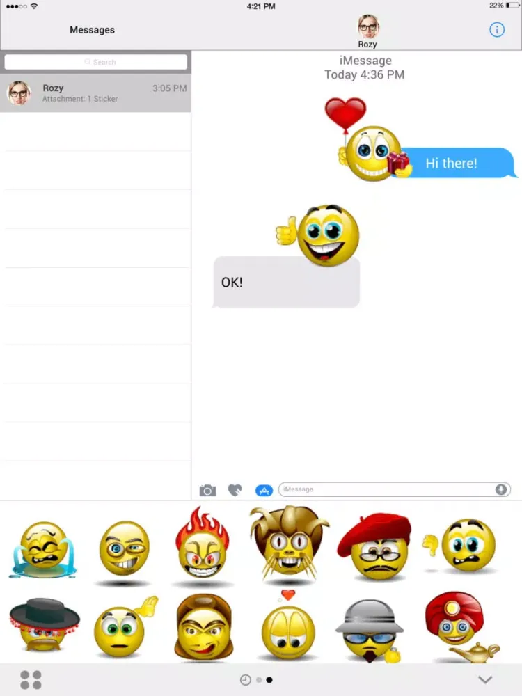 Скриншоты Anymoji Stickers iPad 