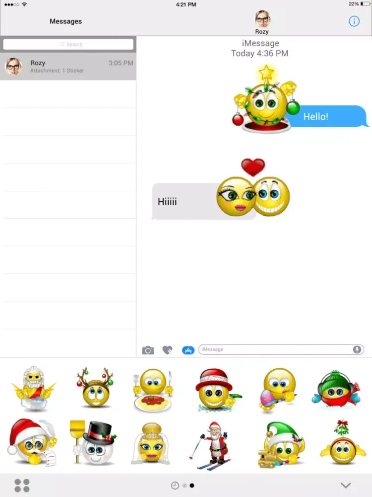 Скриншоты Anymoji Stickers iPad 