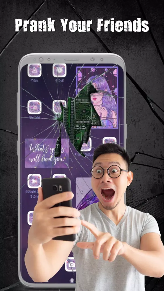 Broken Screen 4K Funny Pranks Screenshots