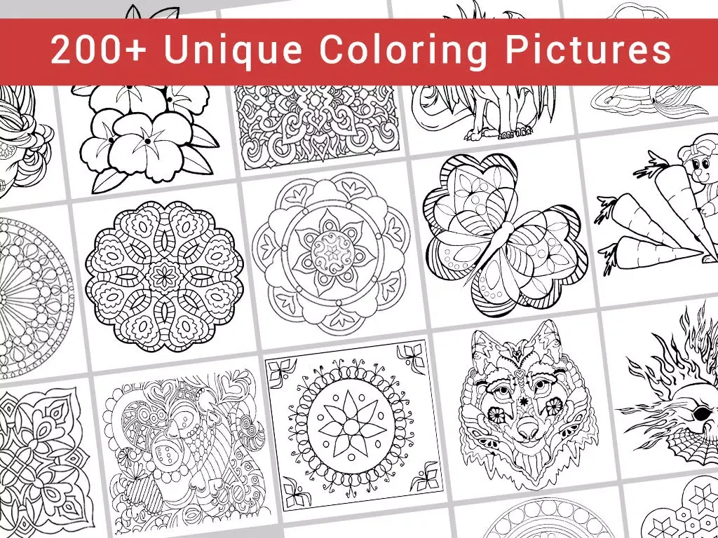 Скриншоты Colorflo Therapy: Coloring Book for Stress Relieving Free iPad 