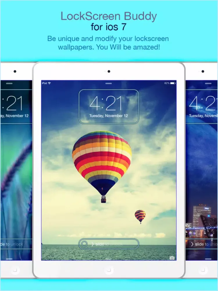 Capturas de tela do MagicLockstar Design Cool Lockscreen Wallpapers iPad 