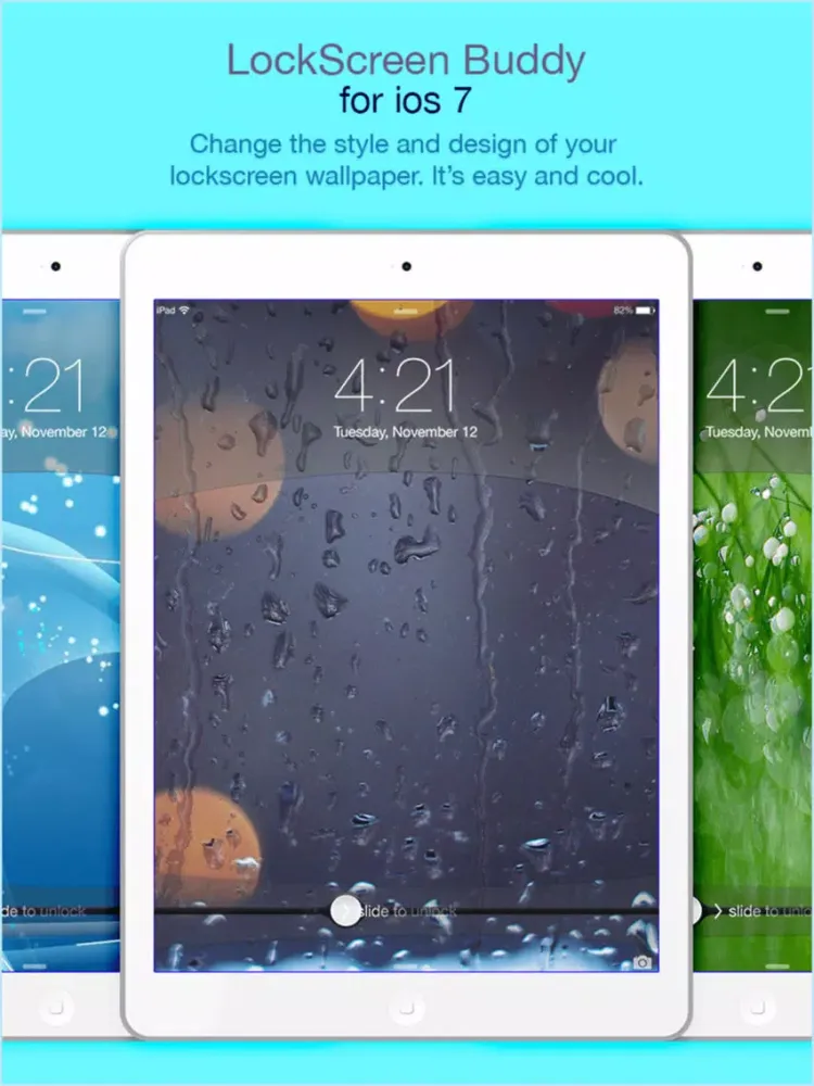 Capturas de tela do MagicLockstar Design Cool Lockscreen Wallpapers iPad 