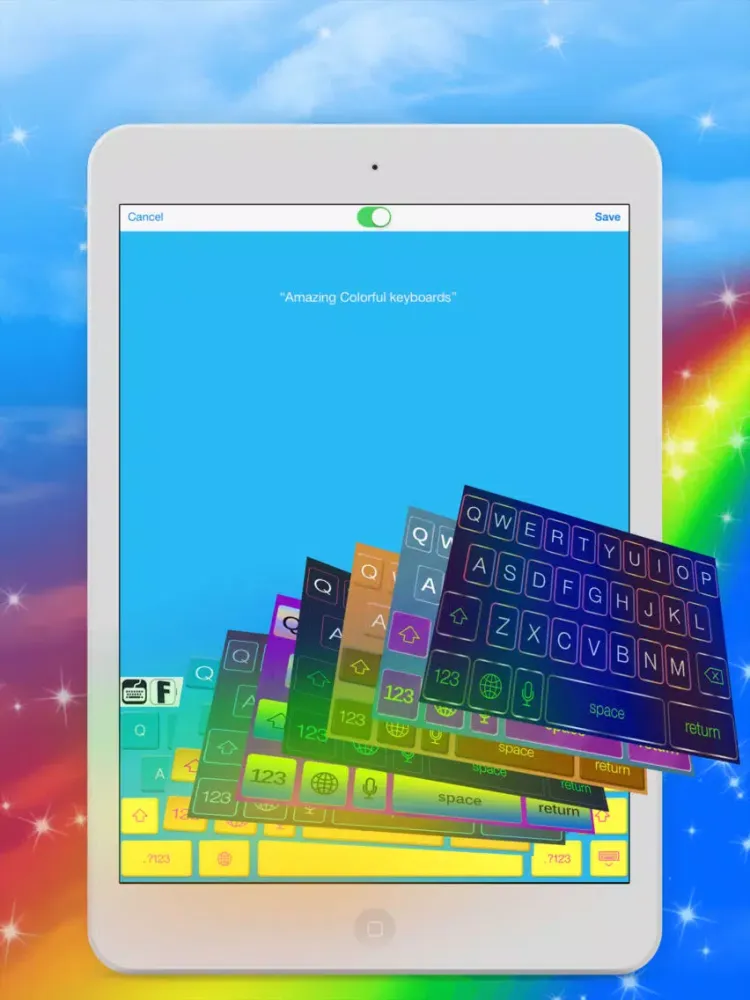 Скриншоты Pimp My Keyboard To Swipe & Type & Cool Fonts iPad 