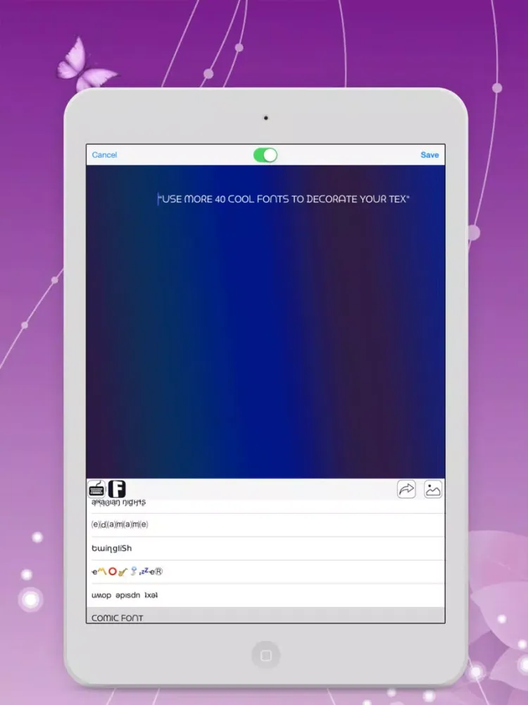Скриншоты Pimp My Keyboard To Swipe & Type & Cool Fonts iPad 
