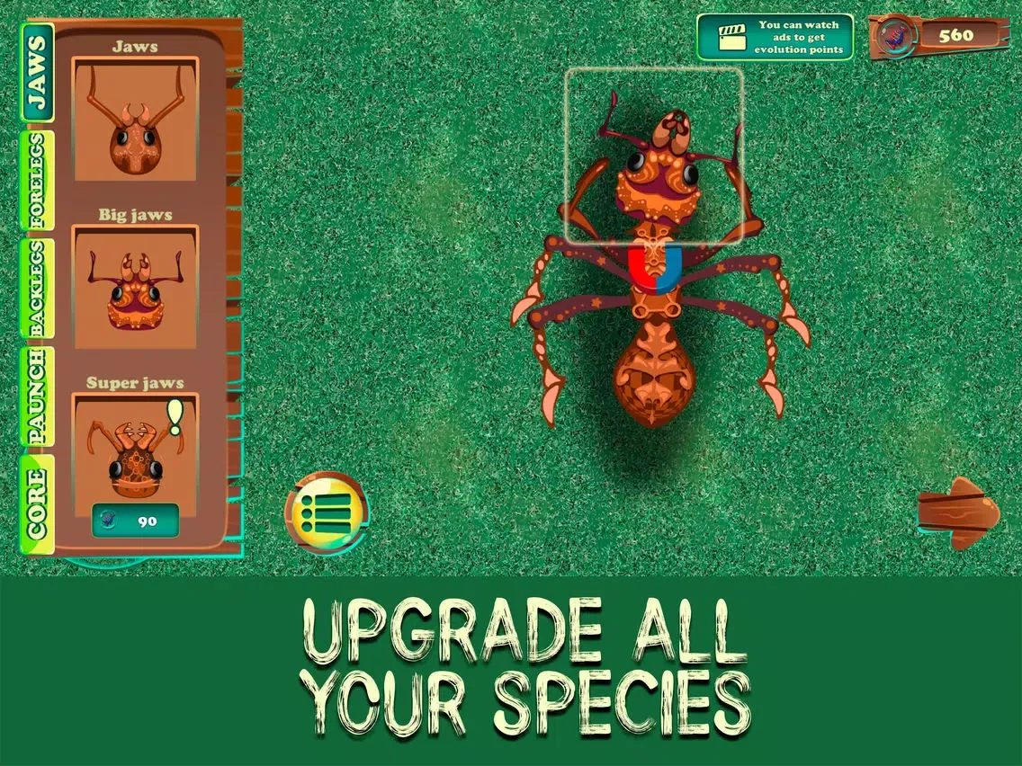 Ảnh chụp màn hình của Ant City Colony Evolution iPad 