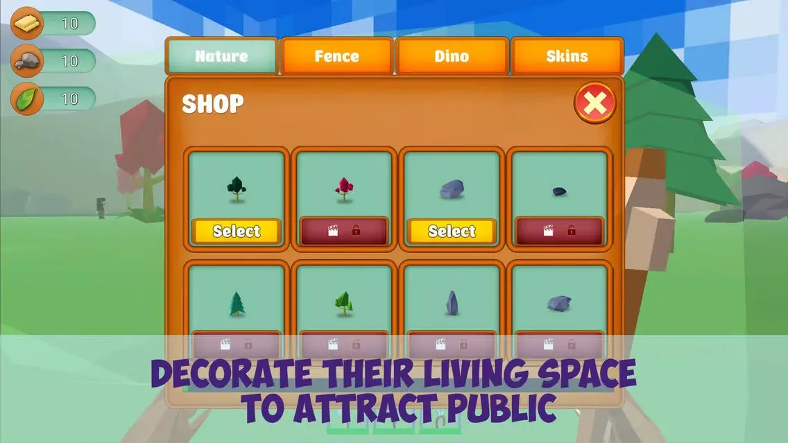 Скриншоты Dino Theme Park Builder Sim