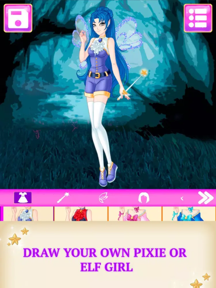 Elf Avatar Creator Game iPad  Screenshots