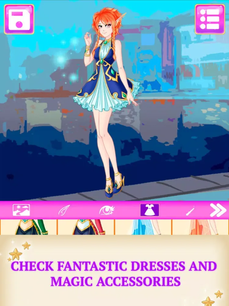 Elf Avatar Creator Game iPad  Screenshots