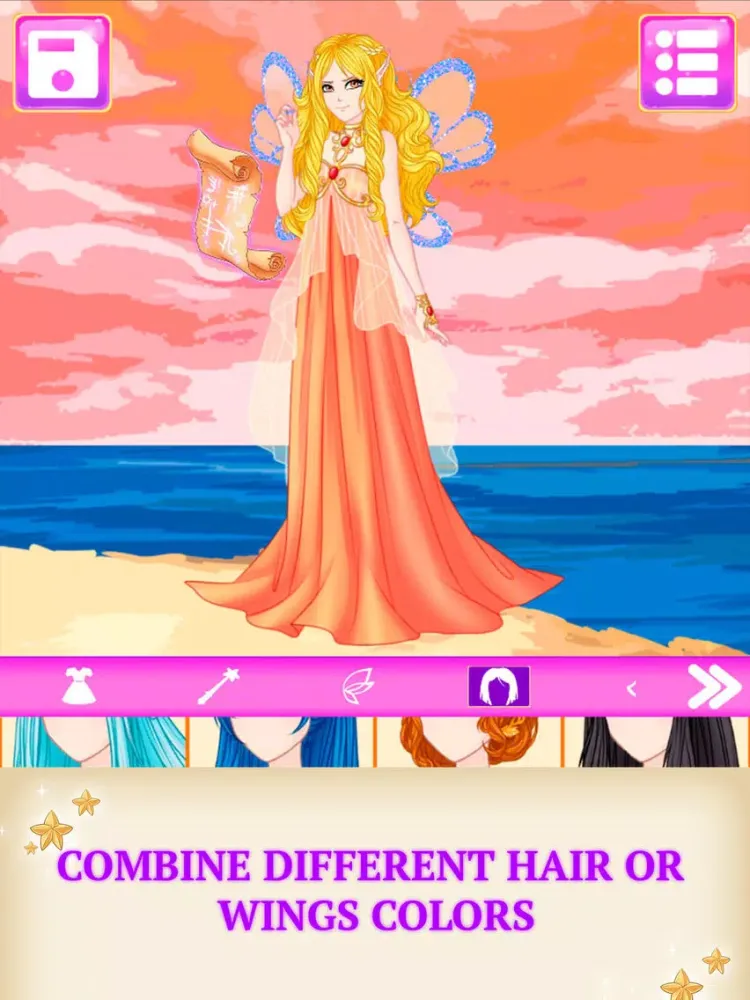 Elf Avatar Creator Game iPad  Screenshots