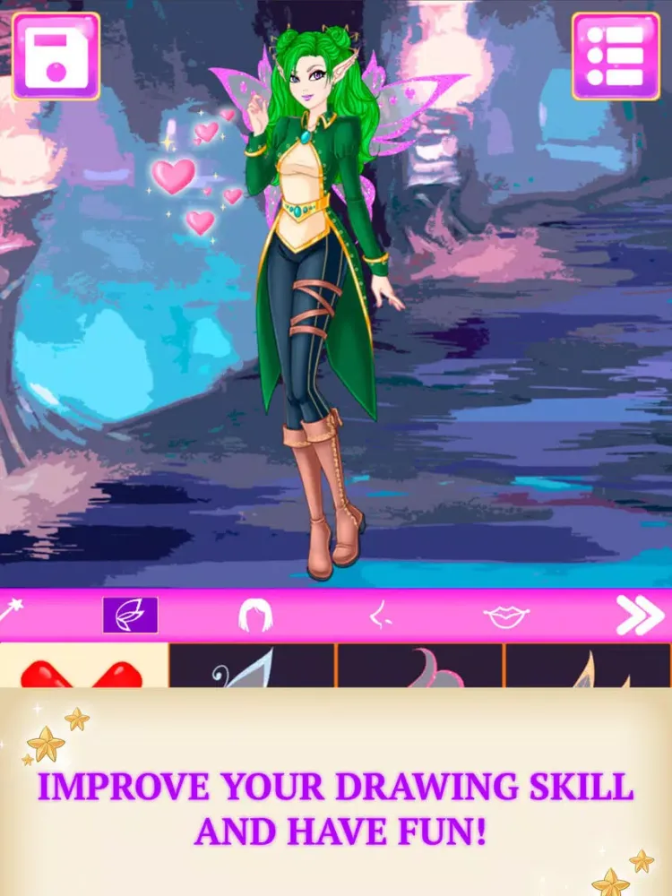Elf Avatar Creator Game iPad  Screenshots