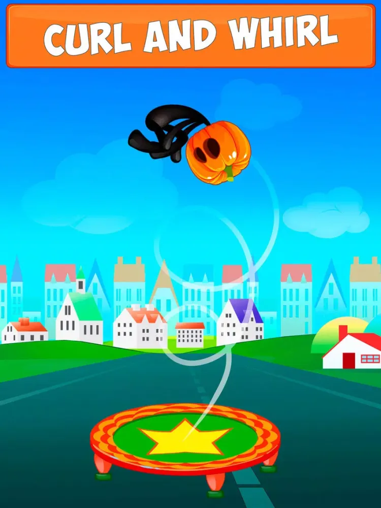 Ảnh chụp màn hình của Stickman Trampline Flip Jumper iPad 