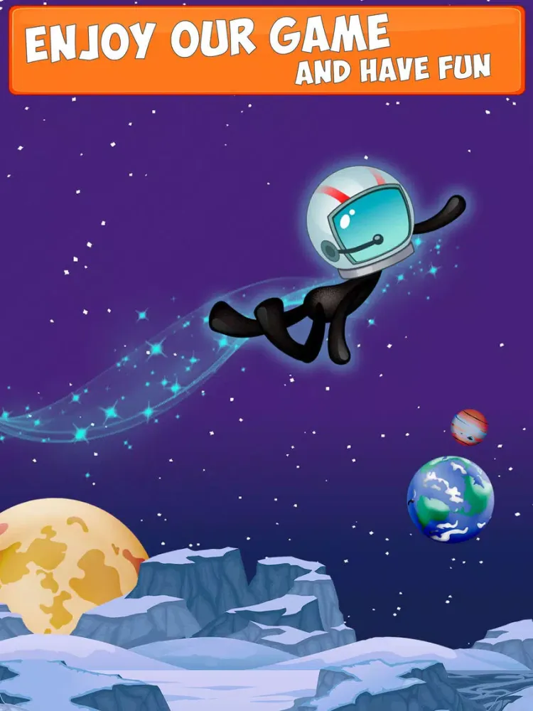 Ảnh chụp màn hình của Stickman Trampline Flip Jumper iPad 
