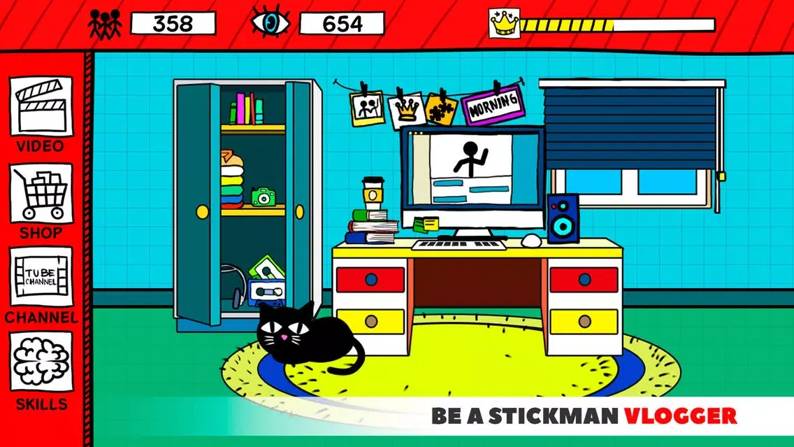 Vlogger Stickman Tube Life应用截图