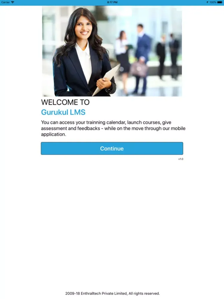 Gurukul LMS iPad  Screenshots