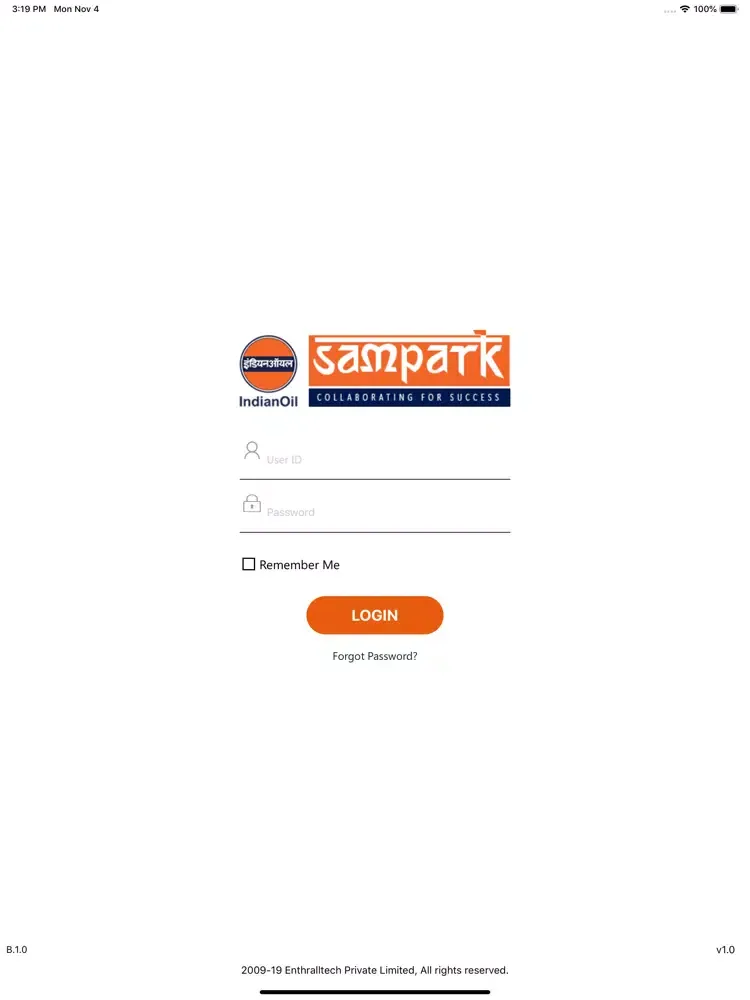 Sampark@IOC iPad  Ekran Görüntüleri