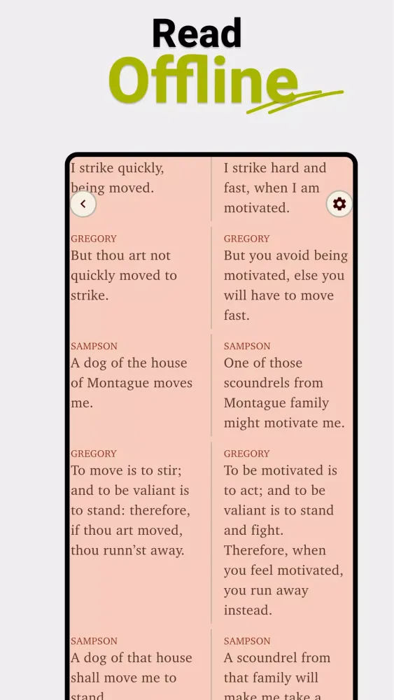Shakespeare Books in English Screenshots