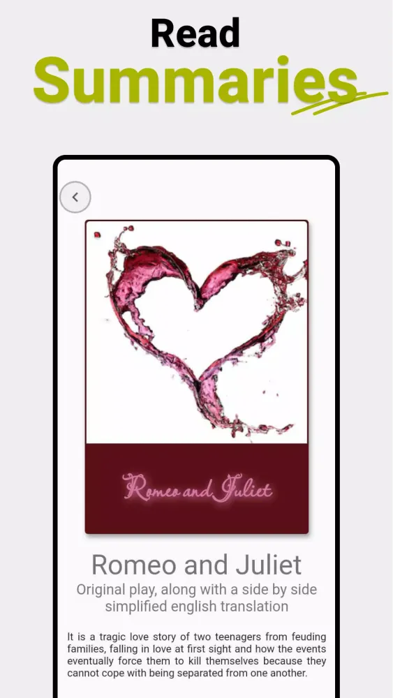 Shakespeare Books in English Screenshots