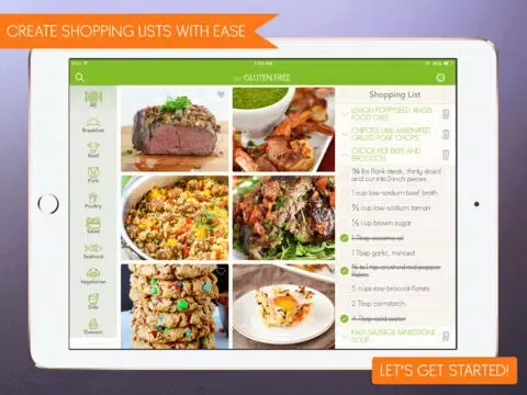 صور Eat Gluten Free - Delicious Gluten Free Diet Recipes and Meals iPad 