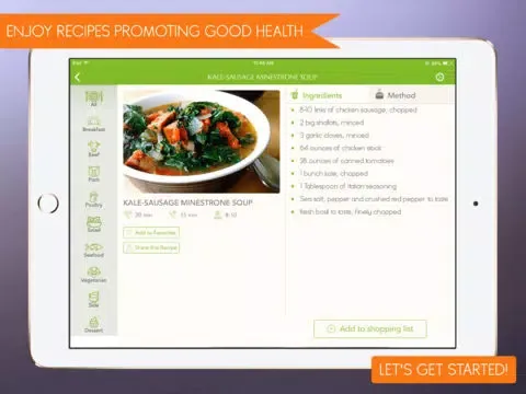 صور Eat Gluten Free - Delicious Gluten Free Diet Recipes and Meals iPad 