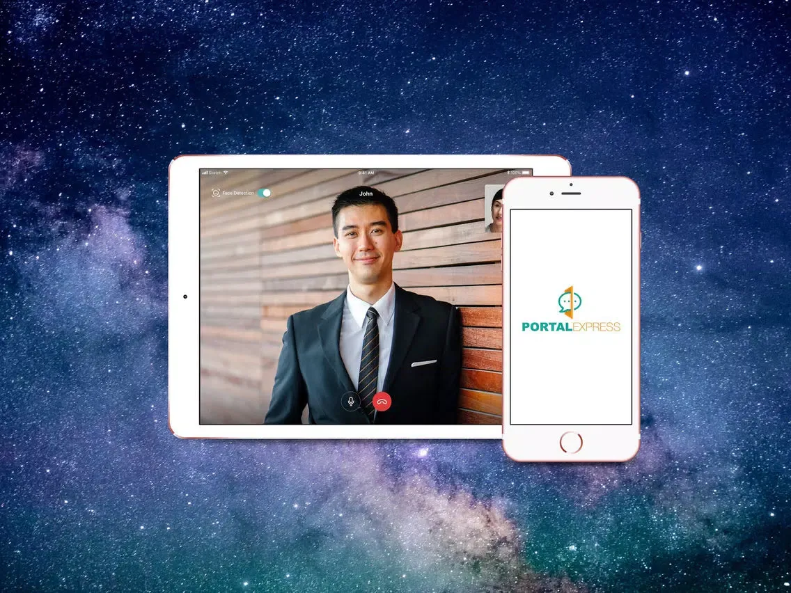 ภาพหน้าจอของ Portal Express iPad 
