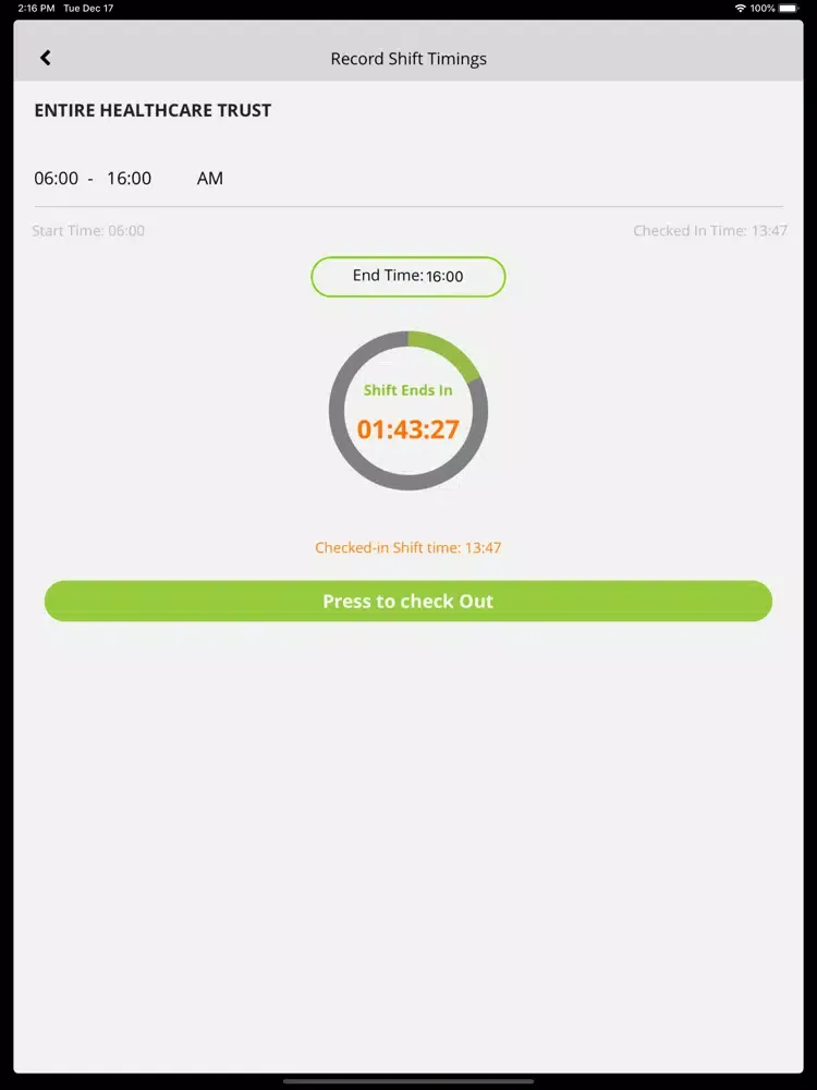 Tangkapan skrin Kemp Members App iPad 