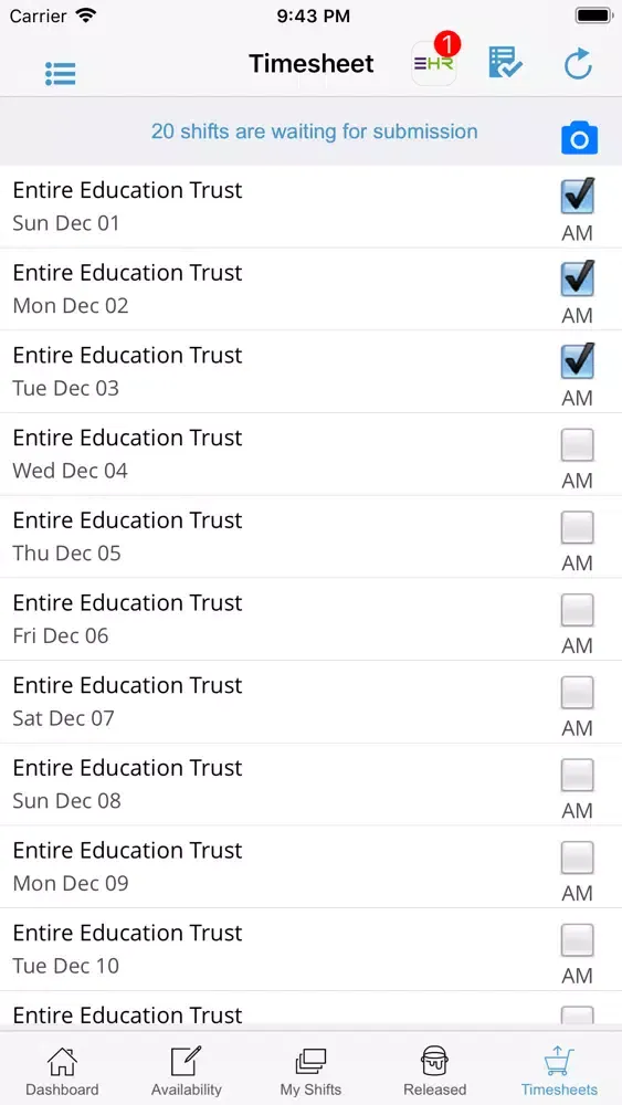 Tangkapan skrin Kemp Members App
