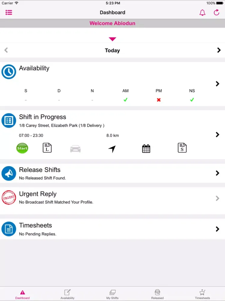 North Shore Member App iPad  Screenshots