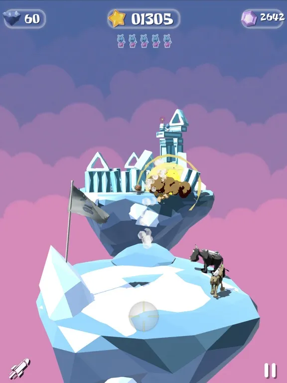 Capturas de pantalla de Rocket Cows iPad 