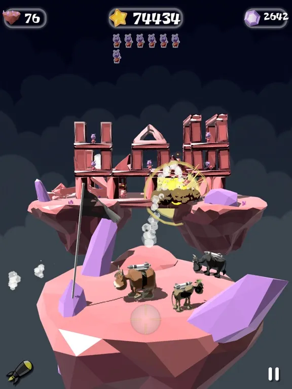 Capturas de pantalla de Rocket Cows iPad 