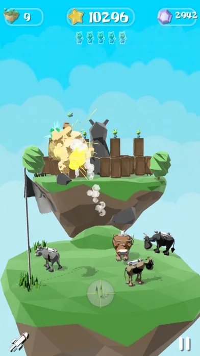 Capturas de pantalla de Rocket Cows