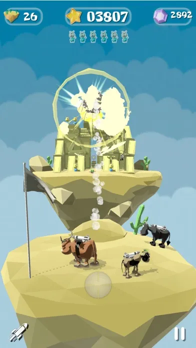 Capturas de pantalla de Rocket Cows