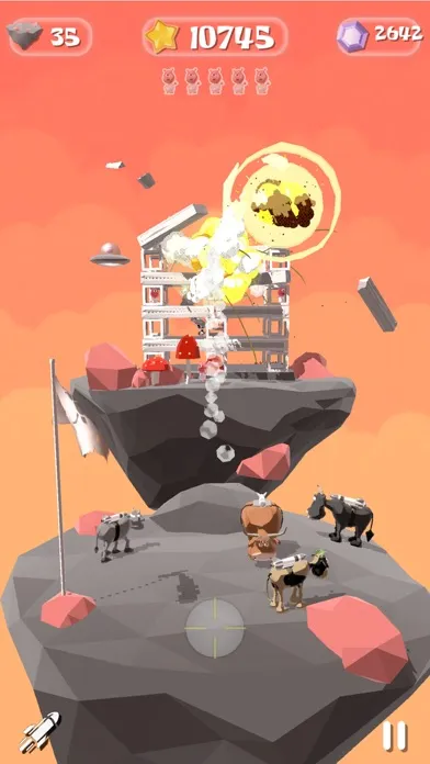 Capturas de pantalla de Rocket Cows