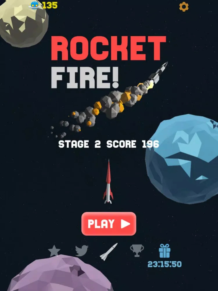 Capturas de tela do Rocket Fire! iPad 