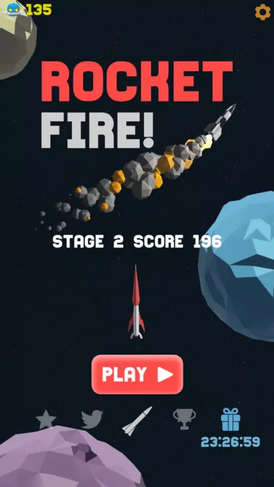 Capturas de tela do Rocket Fire!