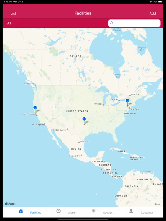 Captures d'écran de Lennox NAS EMS iPad 