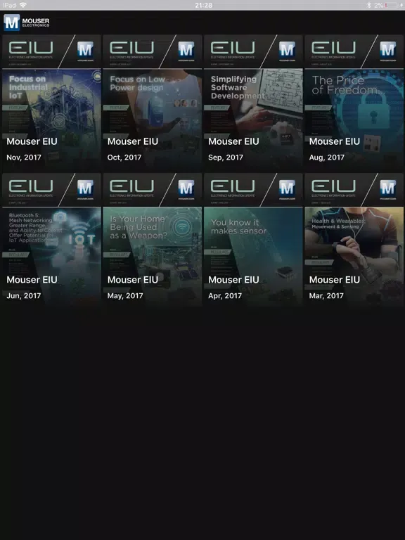 Mouser EIU Magazine iPad  سکرین شاٹس