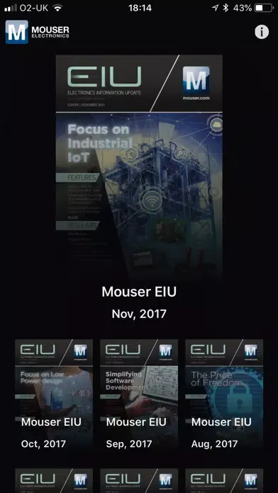 Mouser EIU Magazine سکرین شاٹس