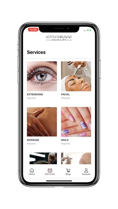 Entourage Salon and Spa سکرین شاٹس