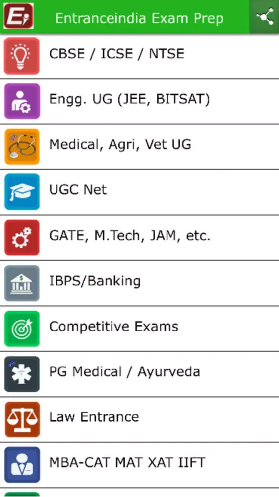 Entranceindia Exam Prep应用截图