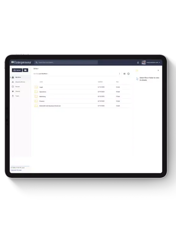Скриншоты Entrepreneur - Storage iPad 