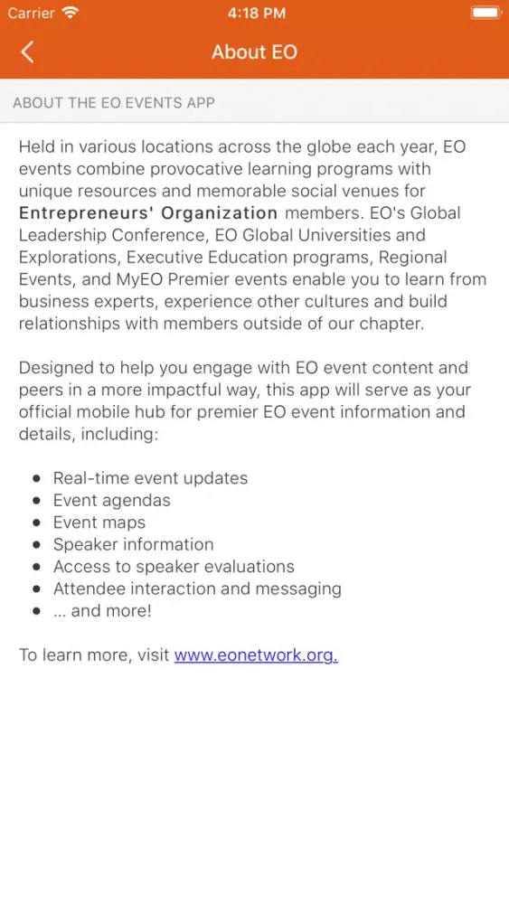 EO Events应用截图