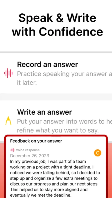 Tangkapan layar Echo Behavior Interview Prep