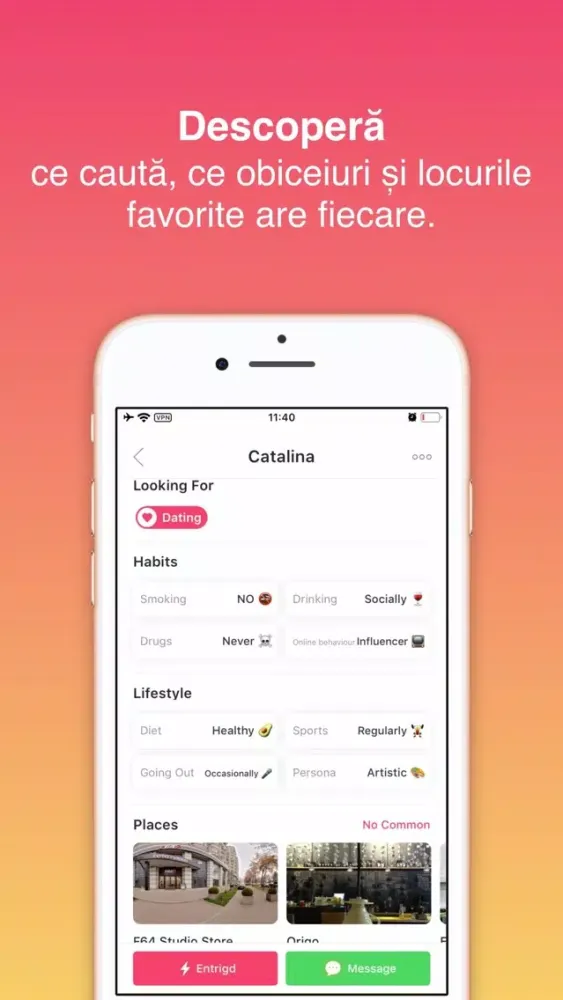 Tangkapan skrin Entrigd! Dating app inteligent