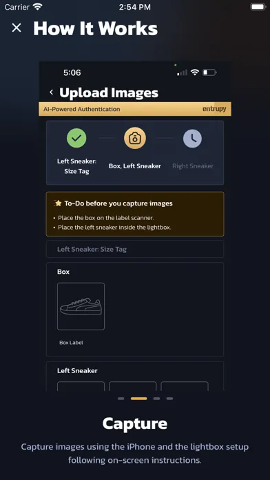 Zrzuty ekranu Entrupy Lightbox Client