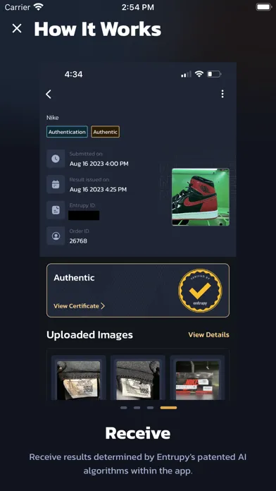 Zrzuty ekranu Entrupy Lightbox Client
