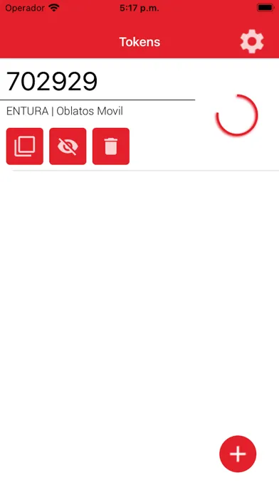 Captures d'écran de Caja Oblatos Token