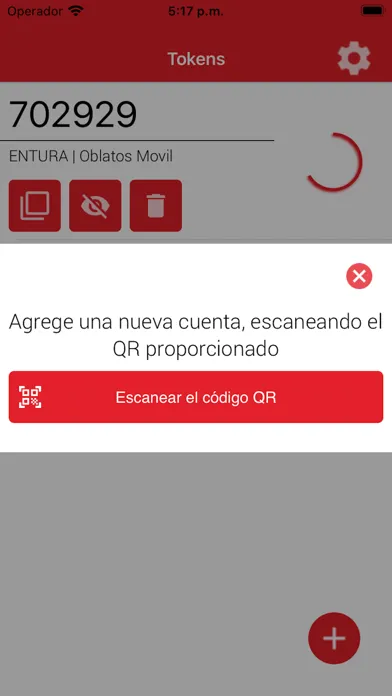 Captures d'écran de Caja Oblatos Token