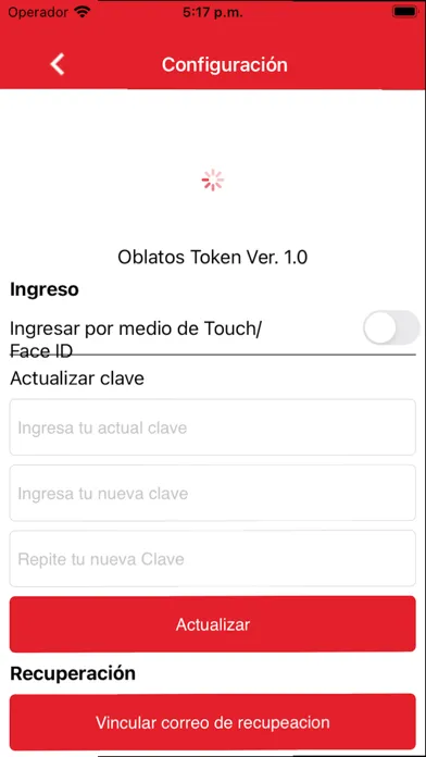 Captures d'écran de Caja Oblatos Token